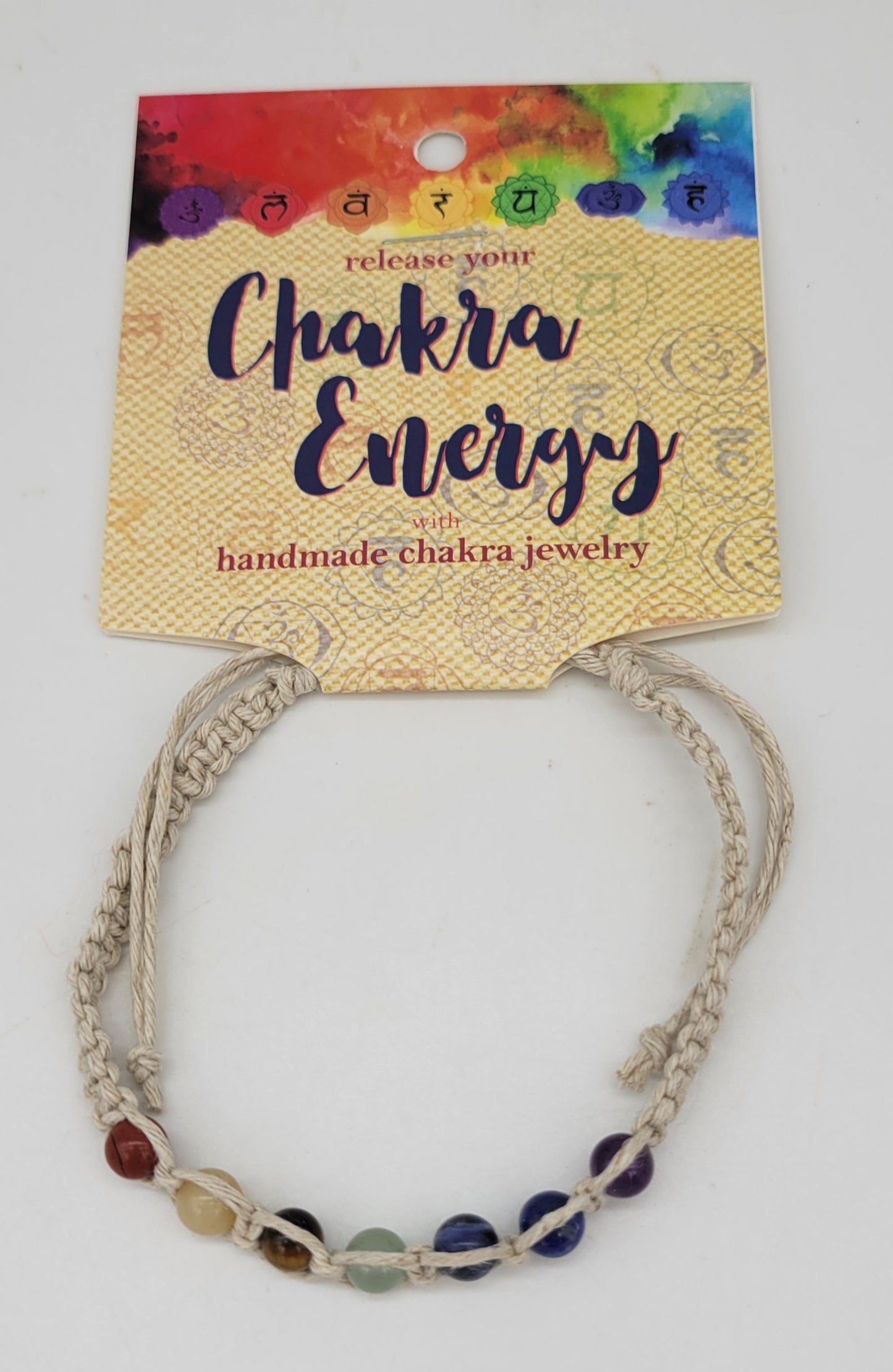 7 Chakra Crystal Gemstone Hemp Bracelet