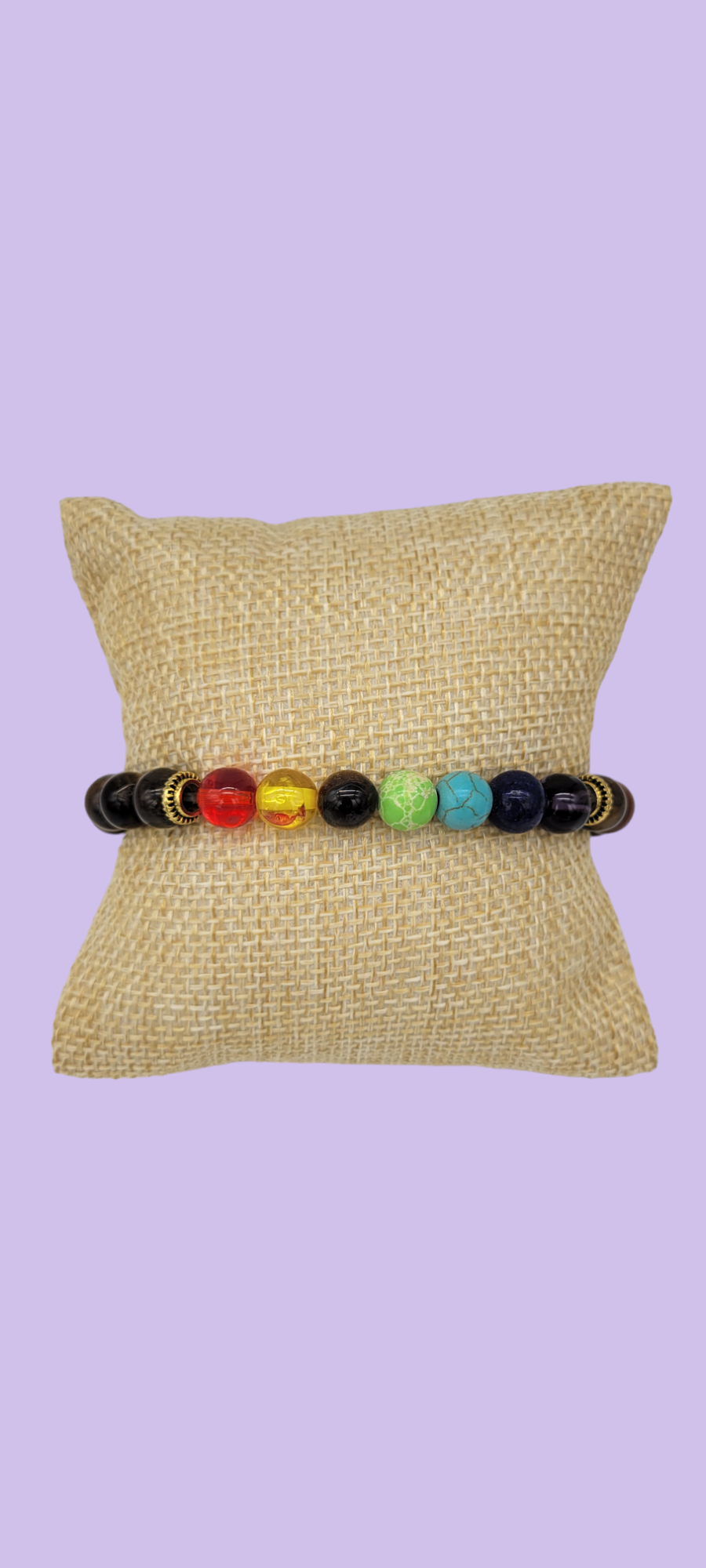 Chakra Bracelets Brown Healing Stones Stretch Bracelet