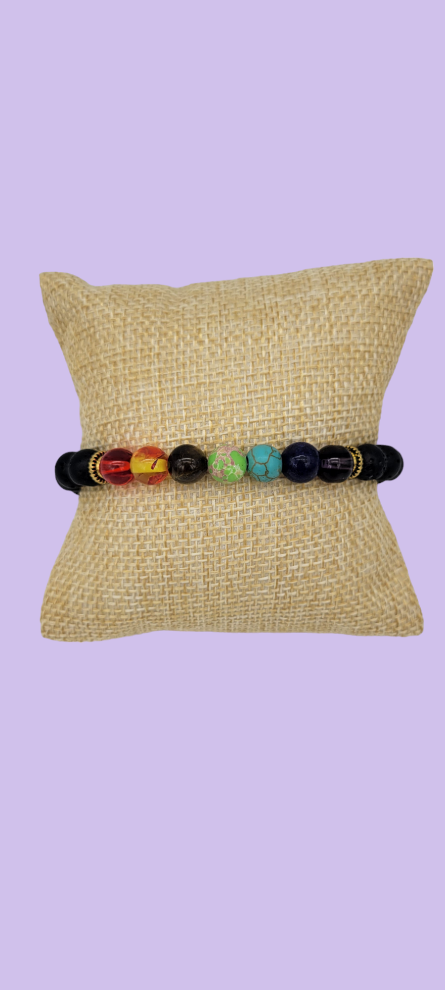 Chakra Bracelets Lava Rock Stretch Bracelet