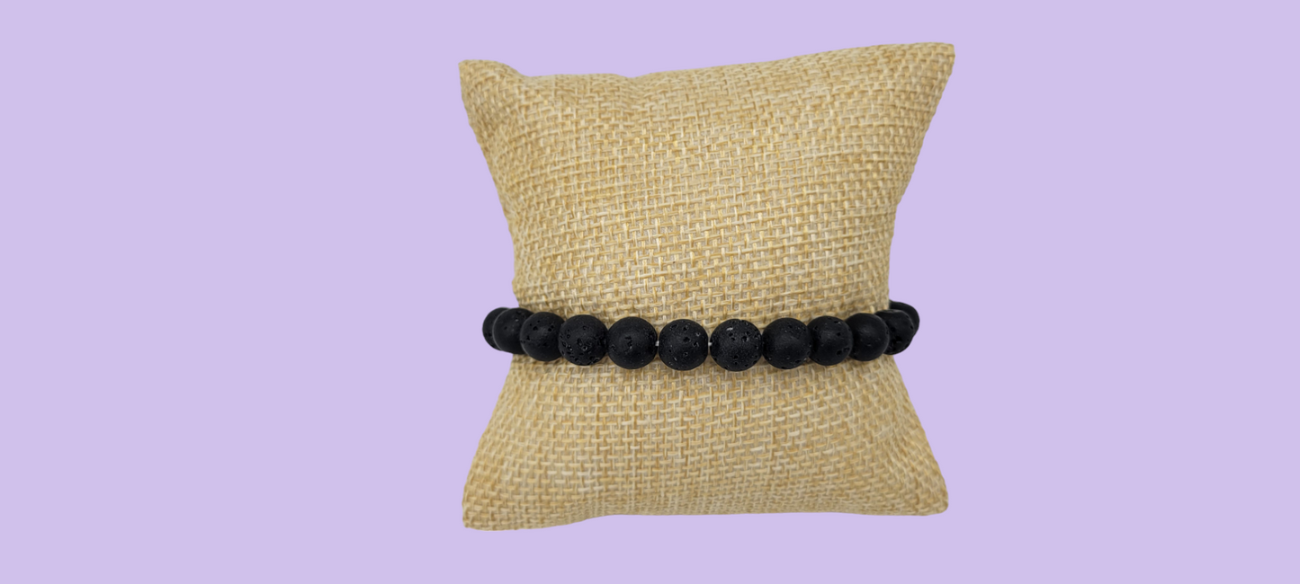 Chakra Bracelets Lava Rock Stretch Bracelet