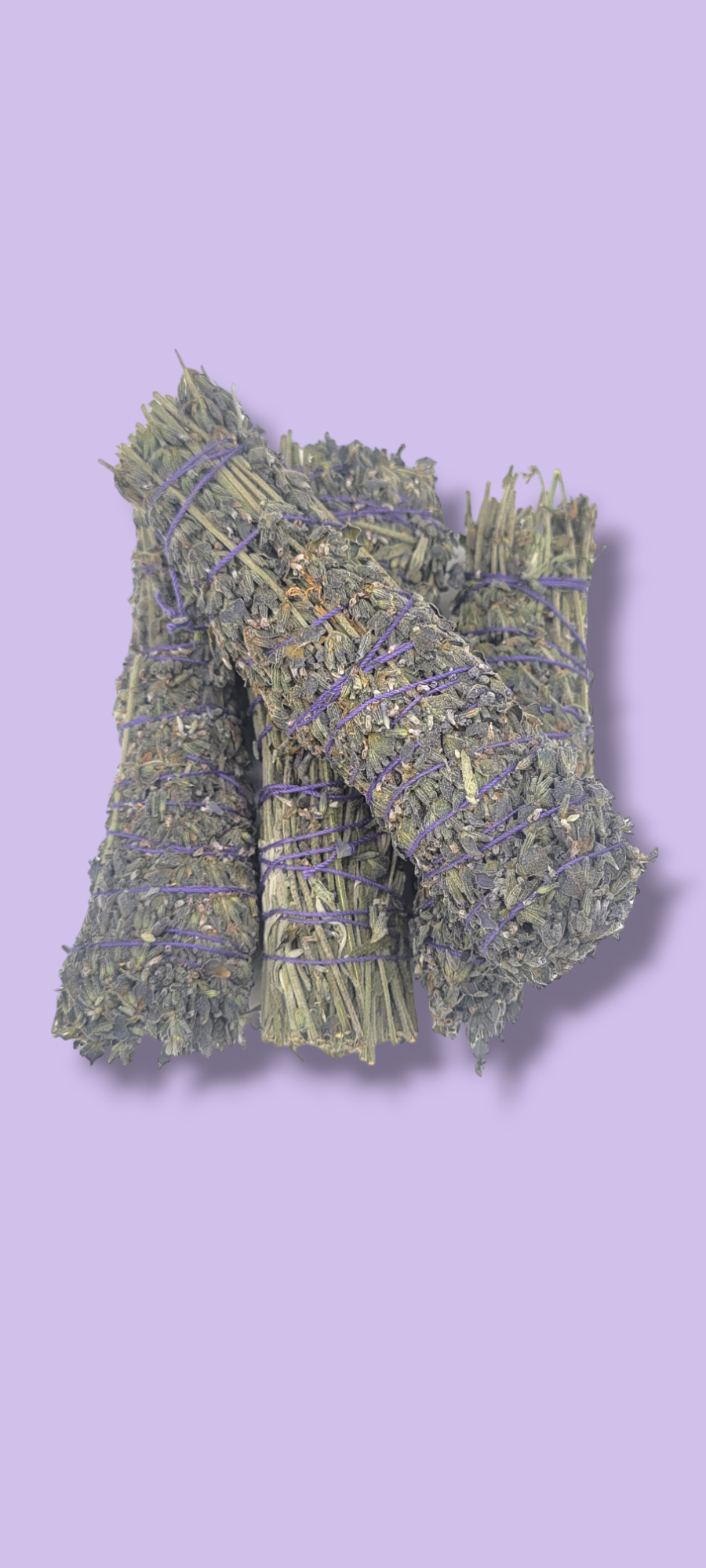 Lavender Sage Herb Wand 4"