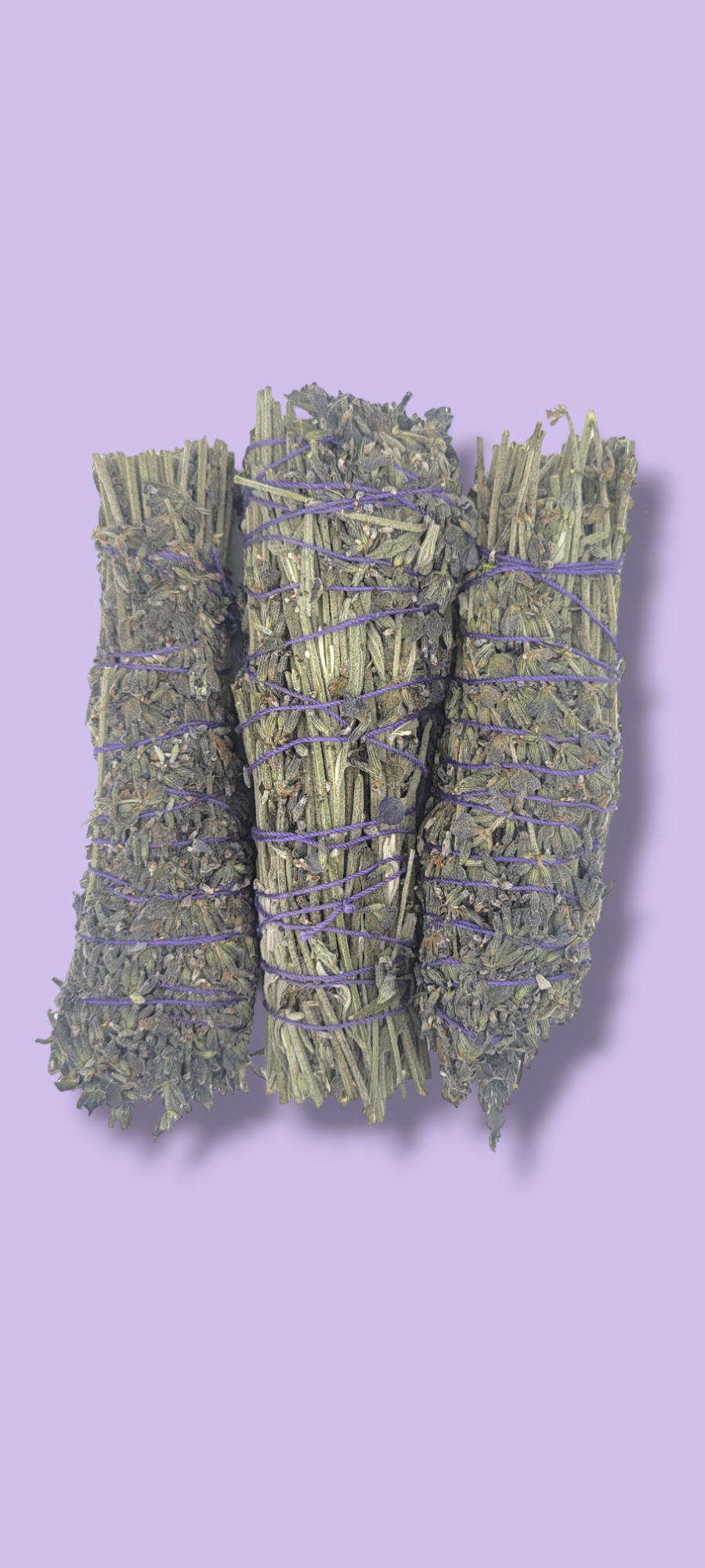 Lavender Sage Herb Wand 4"