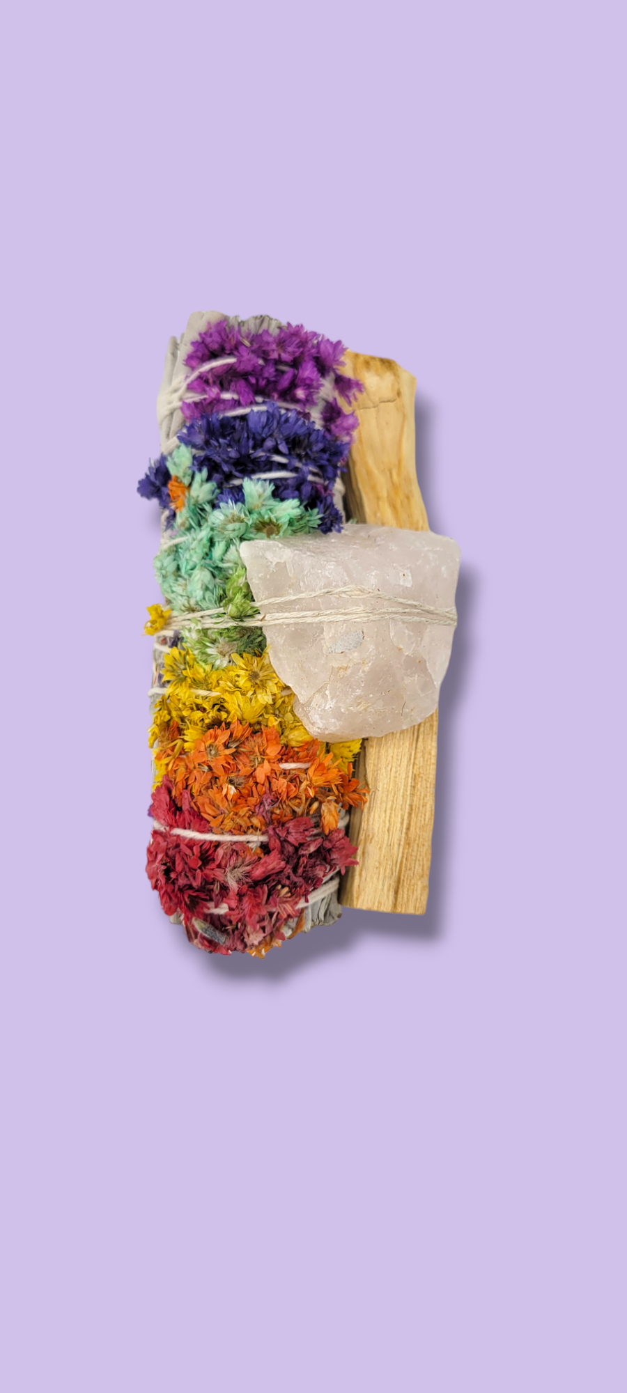 Chakra Sage Bundle with Rose Quartz