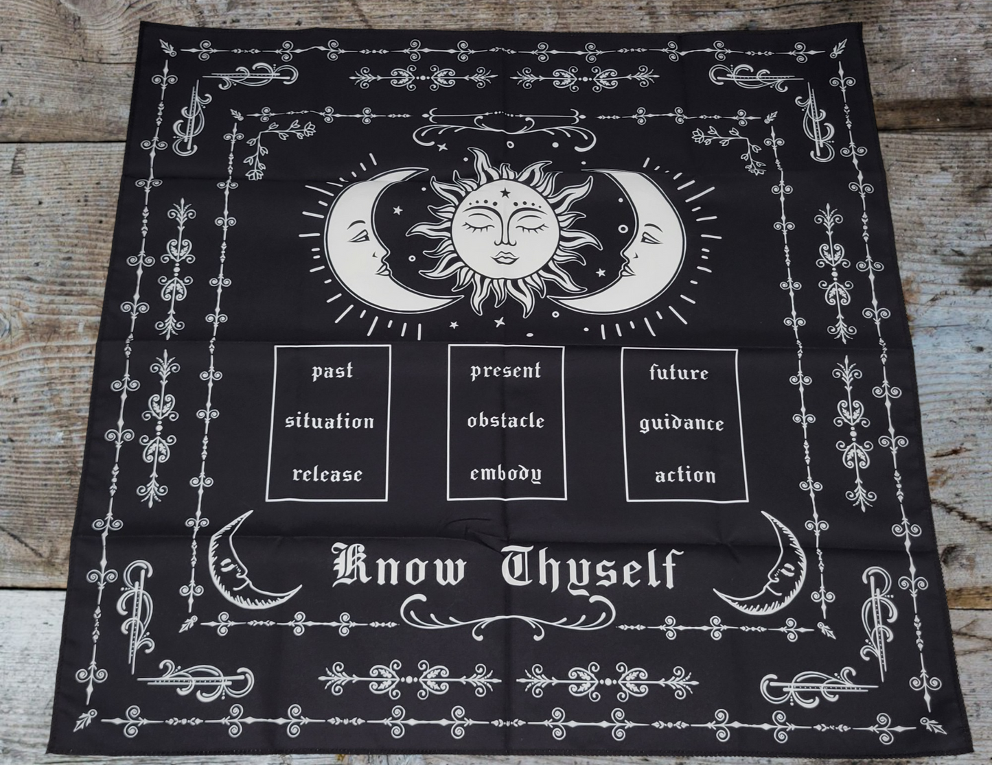 Know Thyself Tarot Spread Altar Cloth