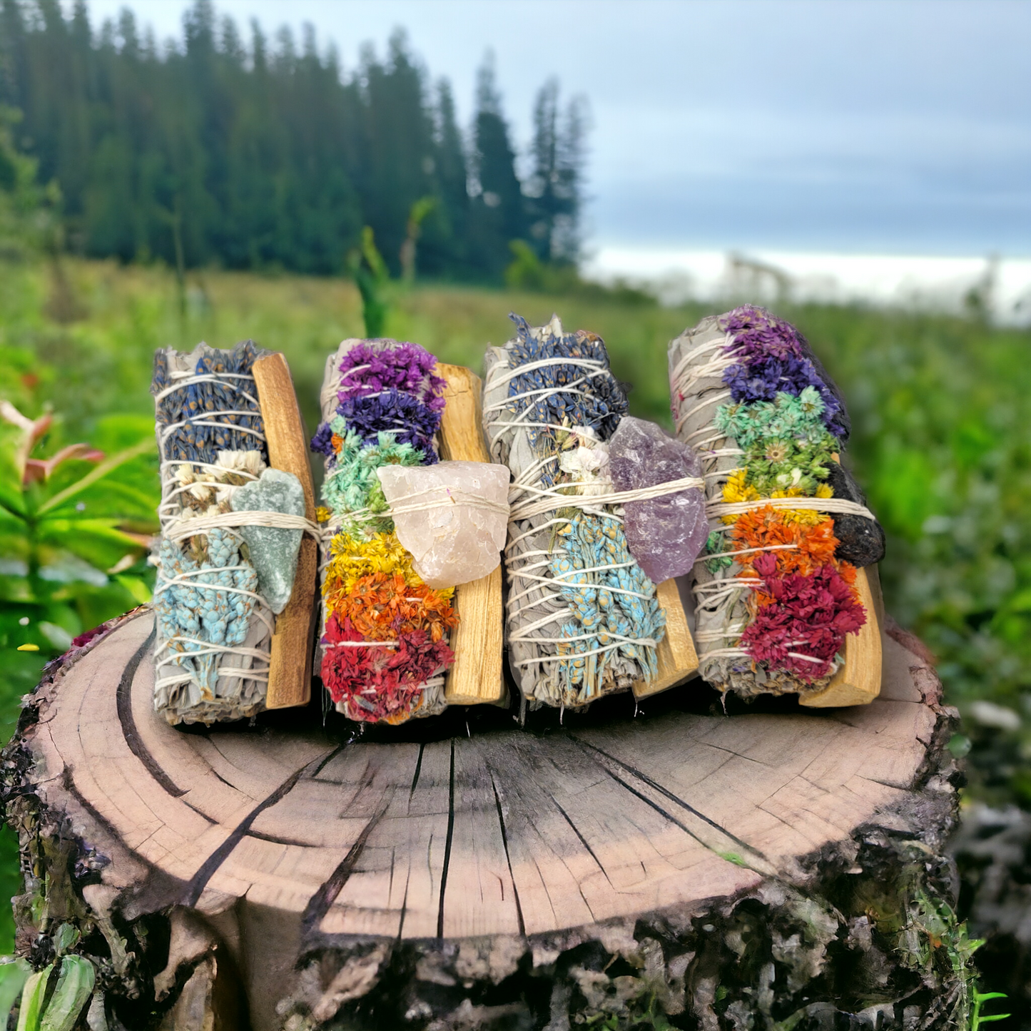 Sage & Palo Santo Bundle with Amethyst